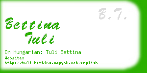 bettina tuli business card